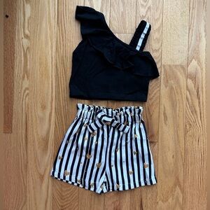 Fo Shan MBB Garment Ltd. Baby 12-18 One Shoulder Top with Shorts 12-18M NWOT
